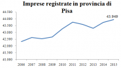 Dinamica delle imprese registrate della provincia di Pisa