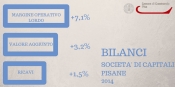 grafico analisi dei bilanci delle societ&agrave; di capitali della provincia di Pisa