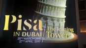 Inaugurata a Dubai mostra della Torre di Pisa in alabastro