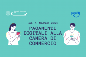 Dal 1 marzo 2021 solo pagamenti digitali alla Camera di Commercio di Pisa con PagoPA. Stop a bonifici e certificati